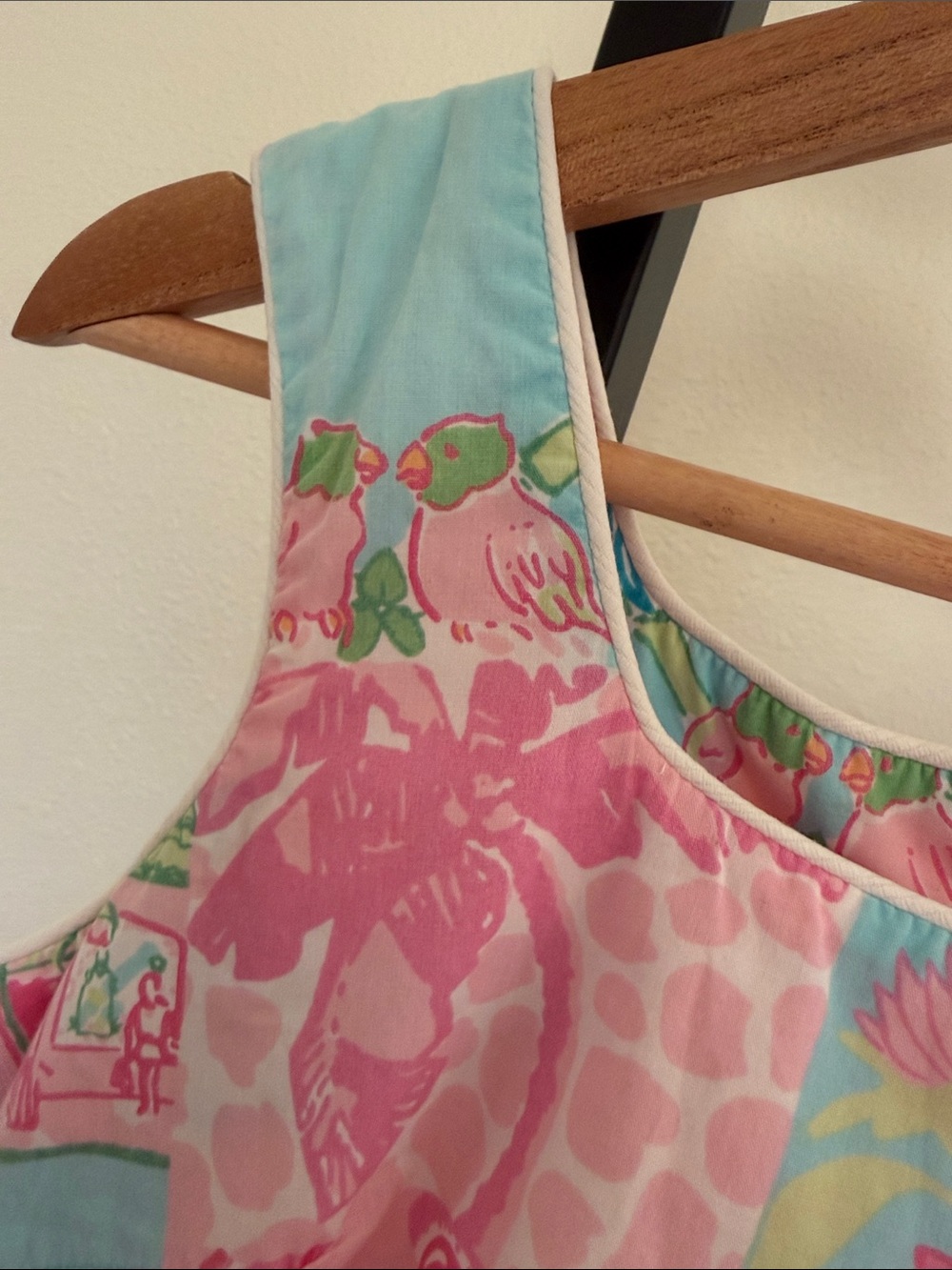 Lilly Pulitzer 💗Colorblock Patchwork Sleeveless Shift Dress - Pink, Blue & Green - Picture 12 of 15